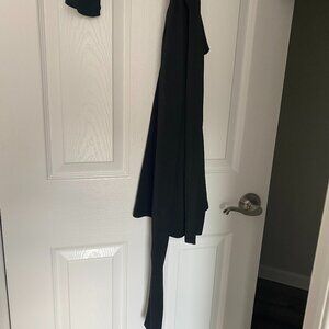 White House Black Market Black Wrap Dress Long Sleeve Size M NWOT